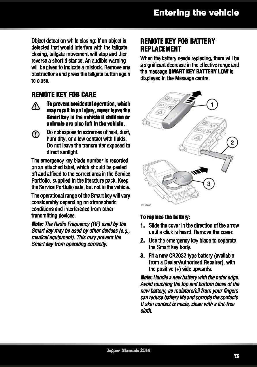 2015 Jaguar F-Type Owner's Manual | English