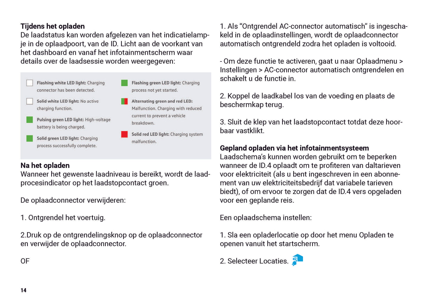 2020-2023 Volkswagen ID.4 Owner's Manual | Dutch