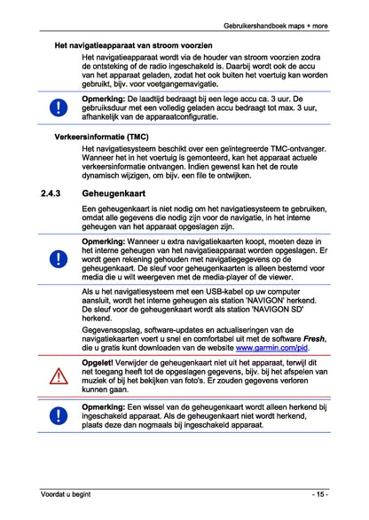 Volkswagen Garmin Handleiding 2012