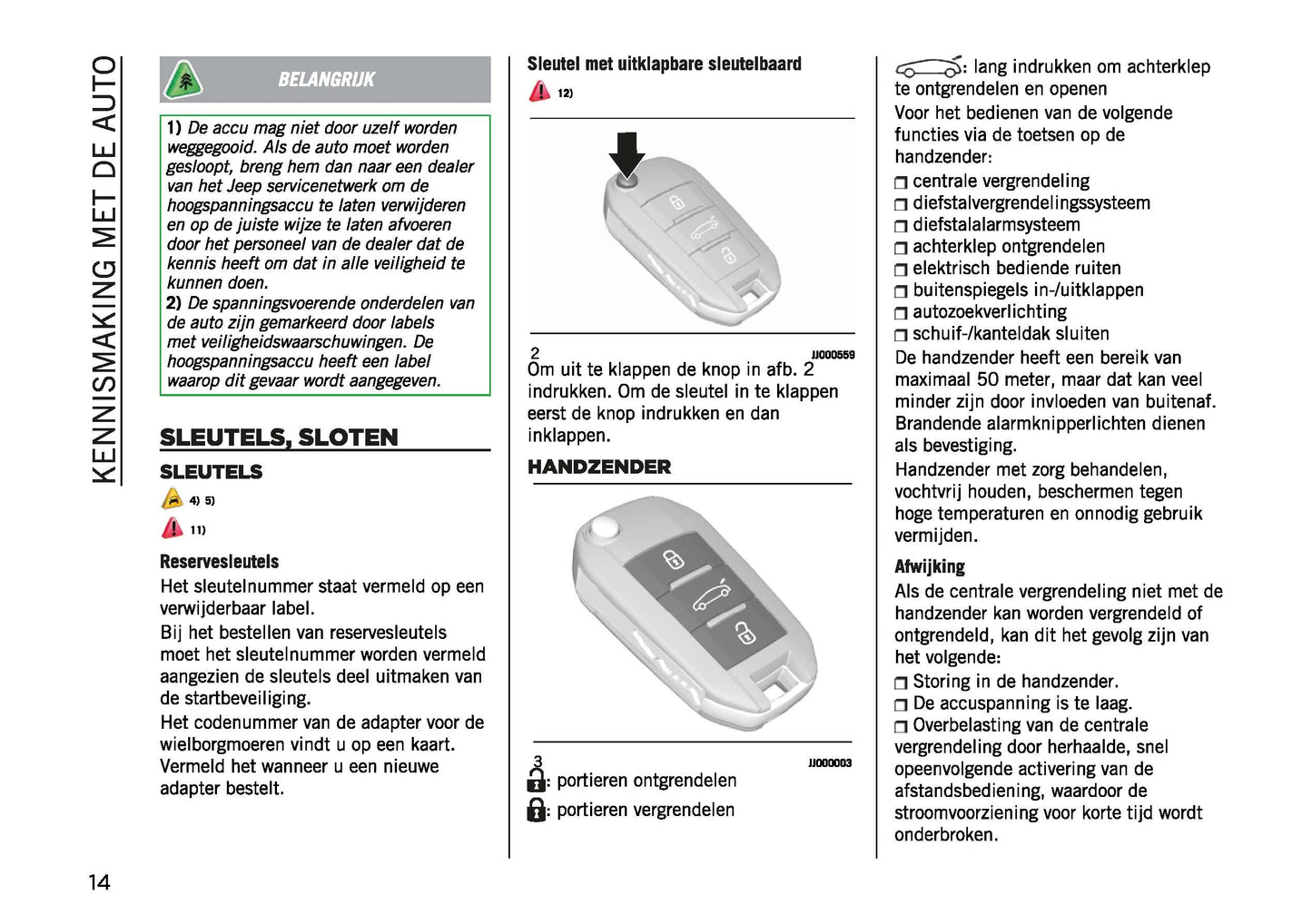 2023-2024 Jeep Avenger Owner's Manual | Dutch