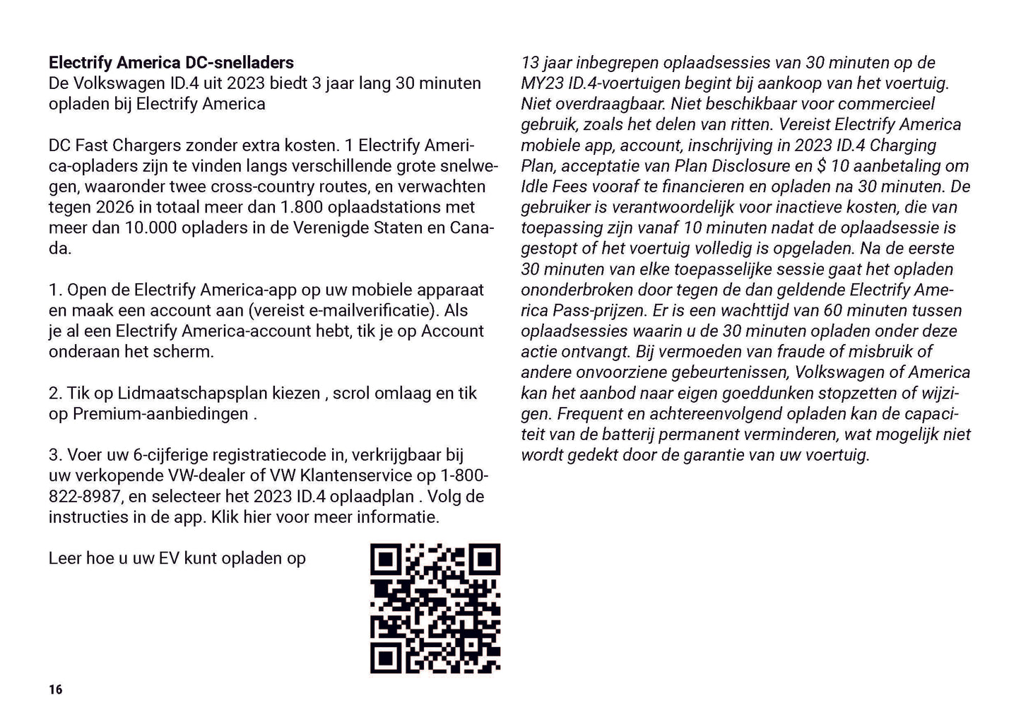 2020-2023 Volkswagen ID.4 Owner's Manual | Dutch