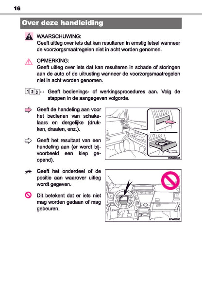 2016-2019 Toyota Prius+ Owner's Manual | Dutch