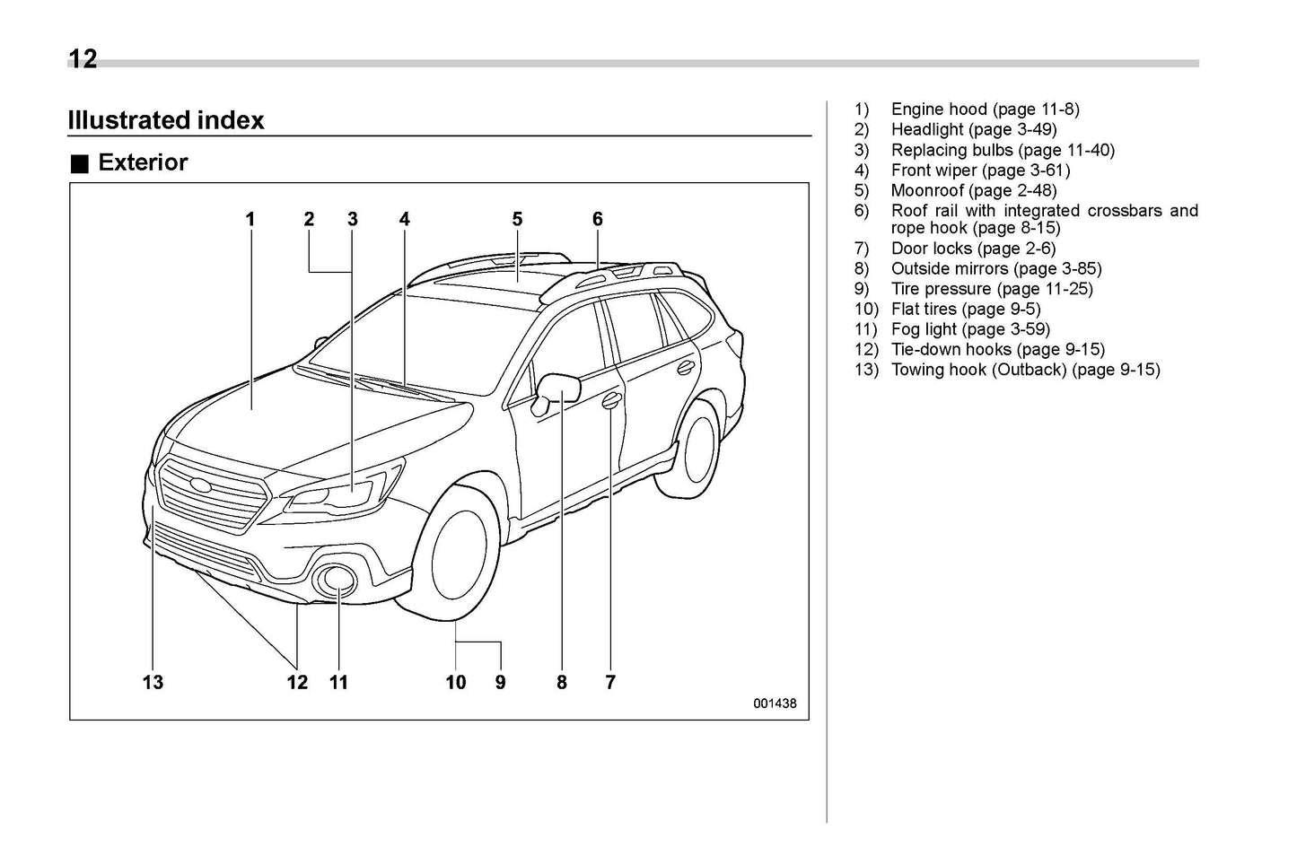 2019 Subaru Legacy/Outback Manuel du propriétaire | Anglais