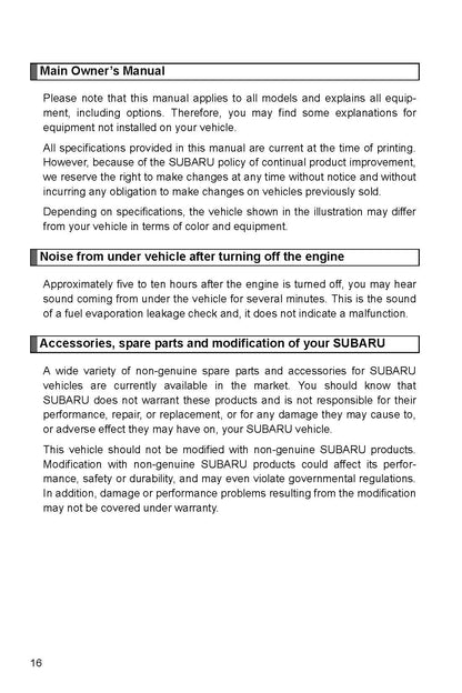2017 Subaru BRZ Bedienungsanleitung | Englisch