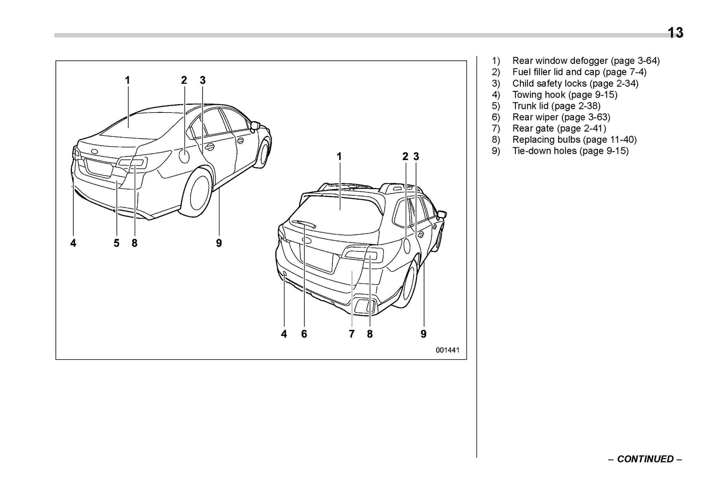 2019 Subaru Legacy/Outback Gebruikershandleiding | Engels