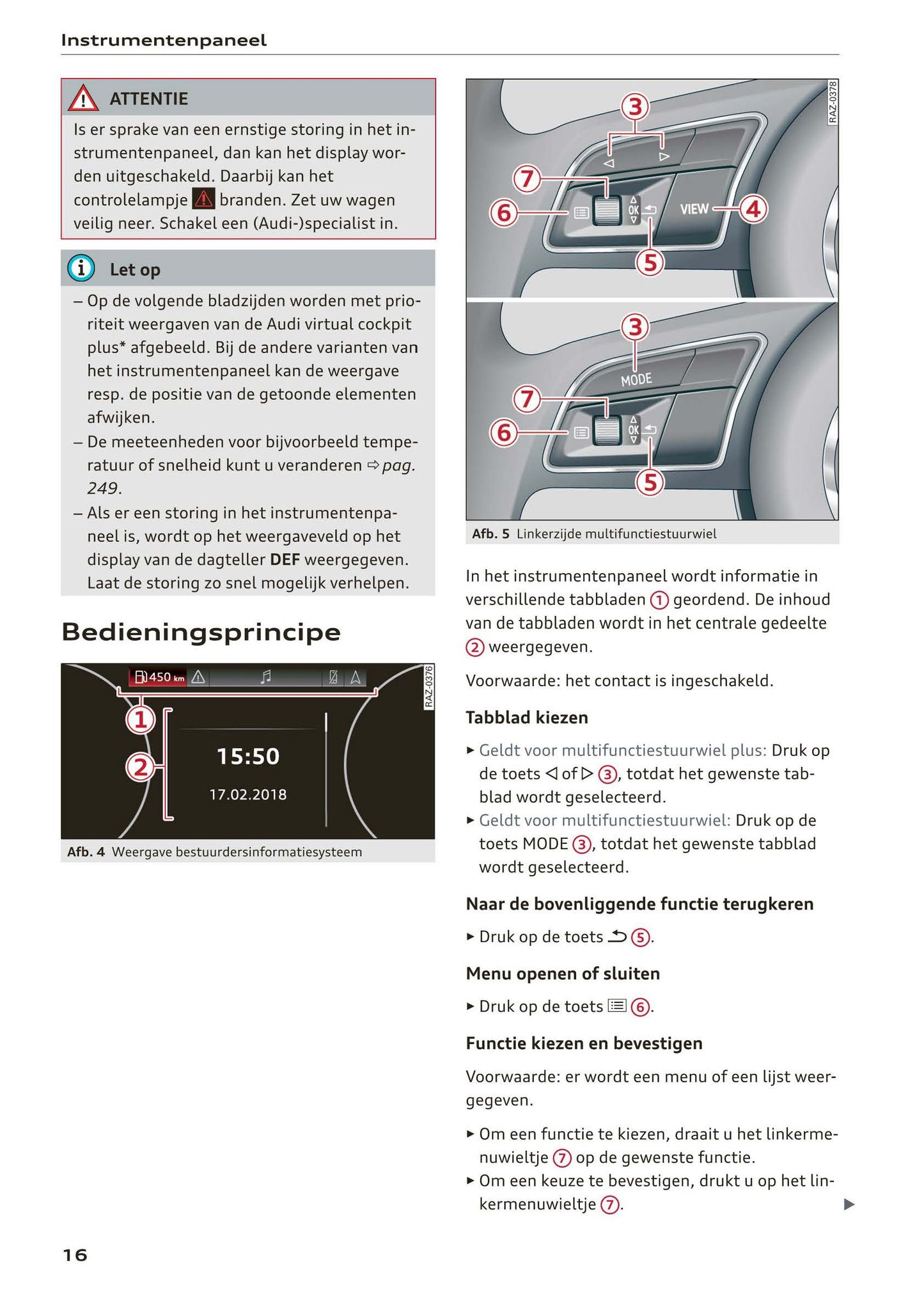 2018-2023 Audi Q3/Q3 Sportback/RS Q3/RS Q3 Sportback Owner's Manual | Dutch
