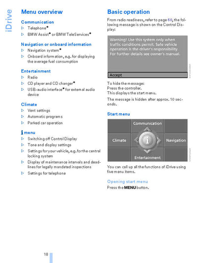 2009 BMW 6 Series Coupé/6 Series Cabriolet Owner's Manual | English