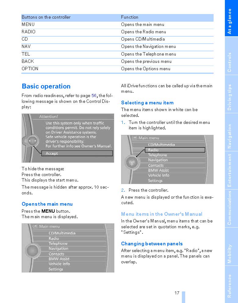 2010 BMW 6 Series/6 Series Coupé/6 Series Convertible Owner's Manual | English