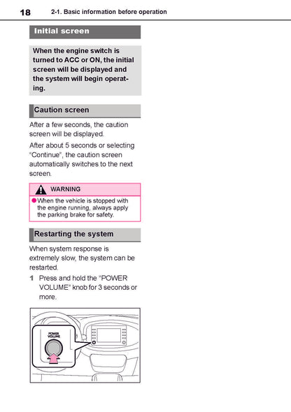 Toyota Aygo X Navigation Bedienungsanleitung 2022 - 2023