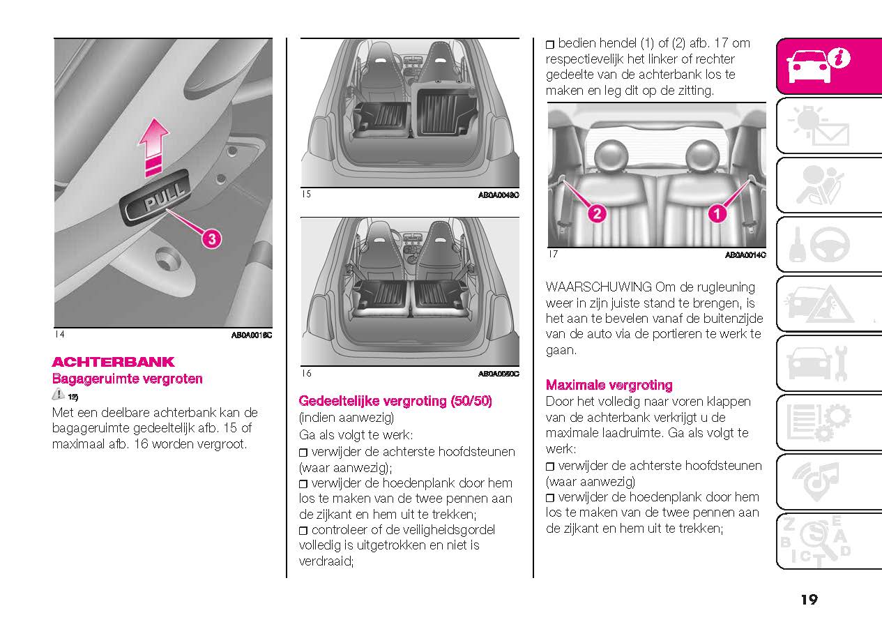 2016-2022 Abarth 595/695 Gebruikershandleiding | Nederlands