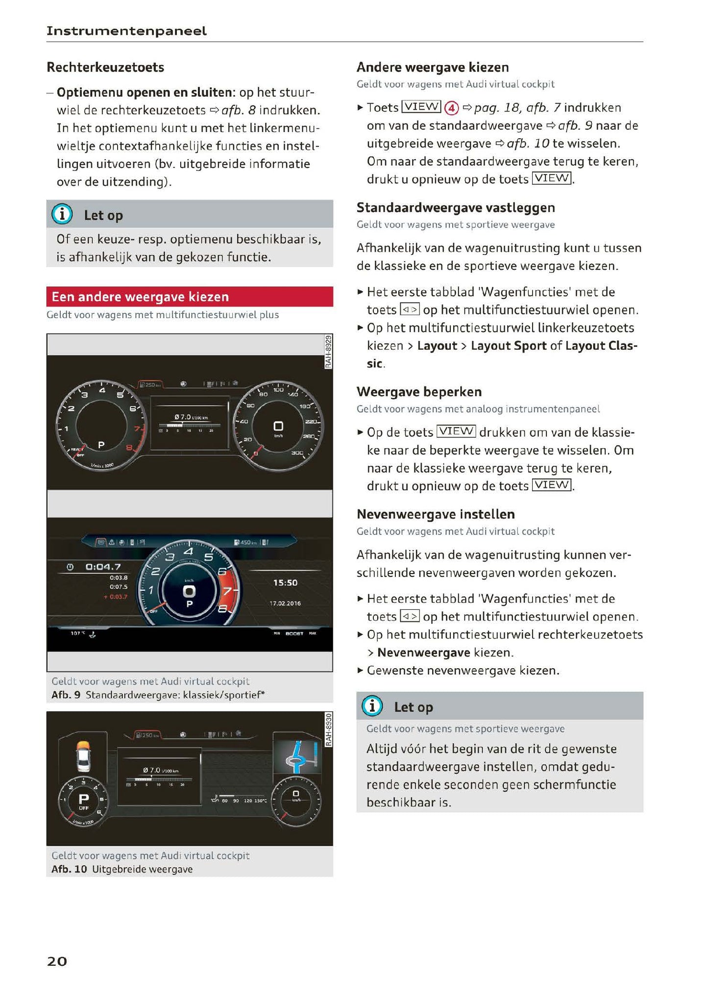 2018-2019 Audi A4 Owner's Manual | Dutch