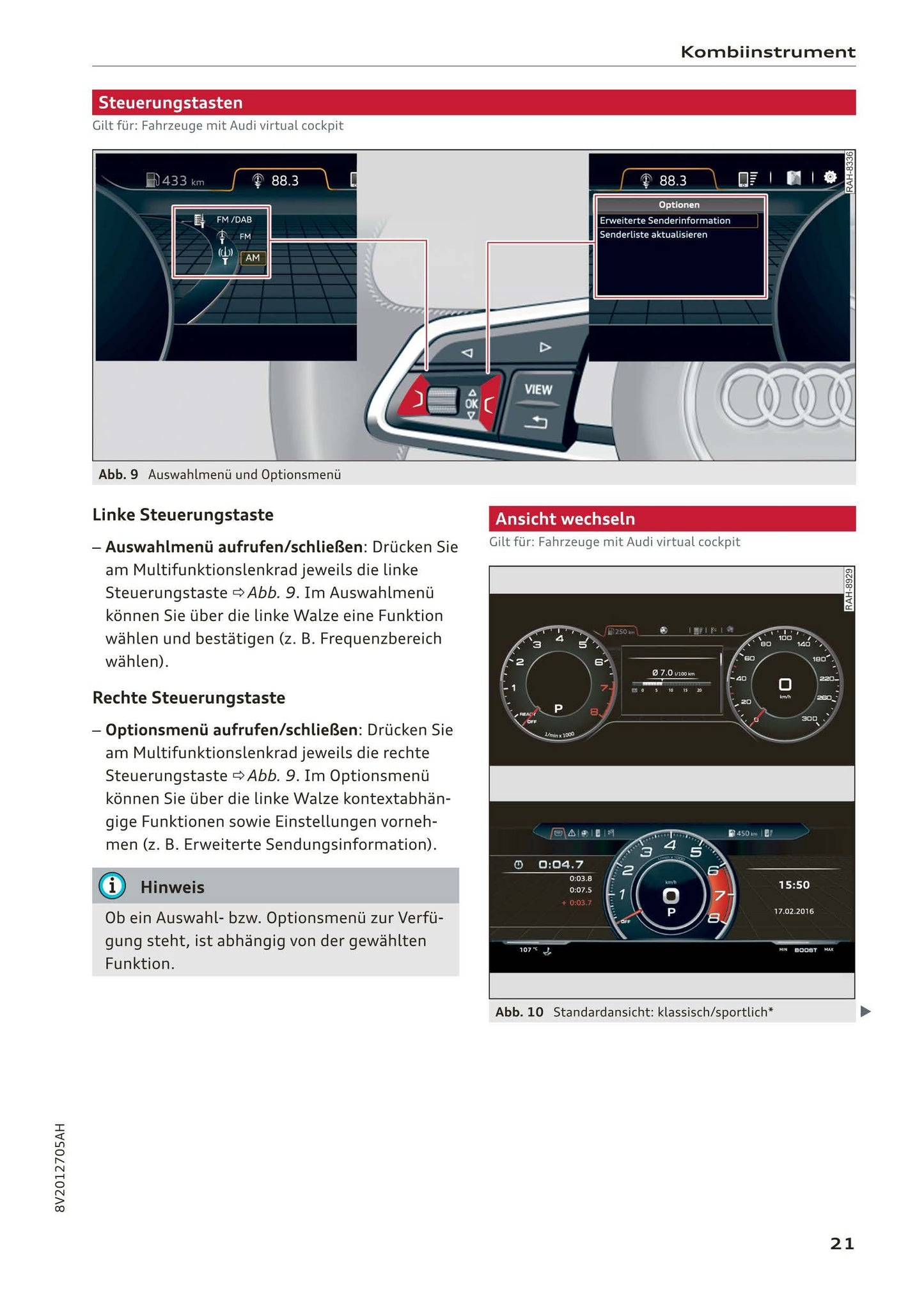 2016-2018 Audi A3 Manuel du propriétaire | Allemand