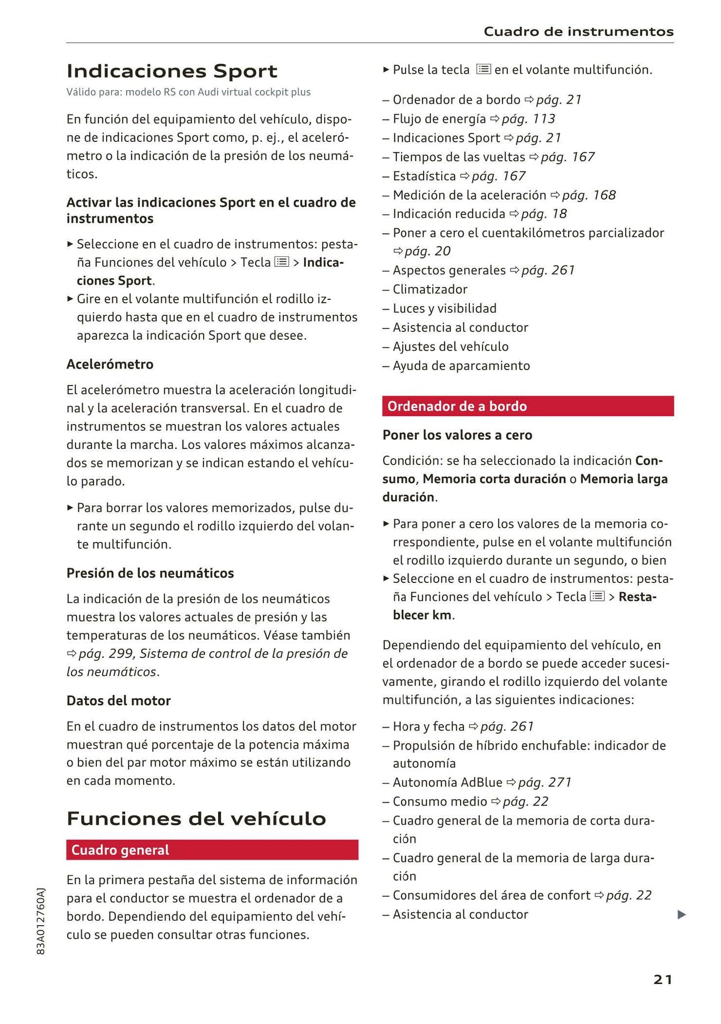 2018-2023 Audi Q3 Manuel du propriétaire | Espagnol