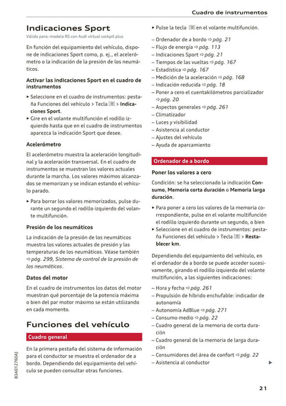 2018-2023 Audi Q3 Manuel du propriétaire | Espagnol