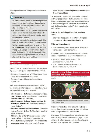 2015-2019 Audi A4 Manuel du propriétaire | Italien