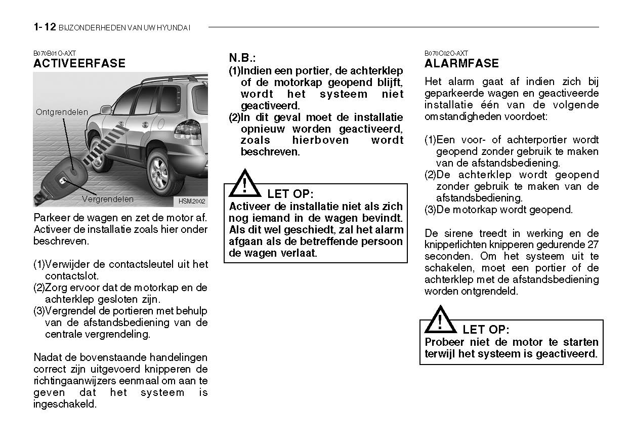 2004-2006 Hyundai Santa Fe Manuel du propriétaire | Néerlandais