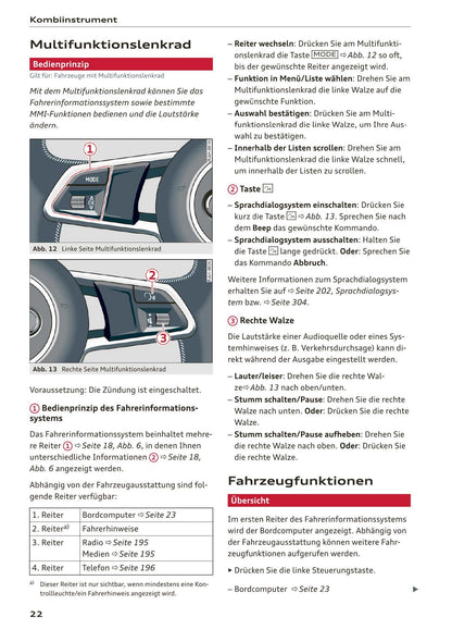 2017-2020 Audi A5/A5 Cabriolet/A5 Coupé/A5 Sportback/A5 Sportback g-tron Owner's Manual | German