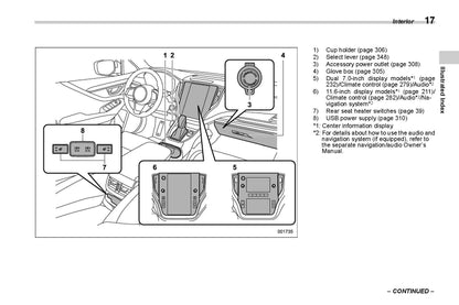 2022 Subaru Legacy/Outback Gebruikershandleiding | Engels