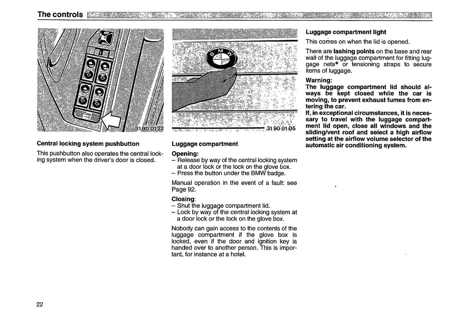 1993 BMW 8 Series Owner's Manual | English