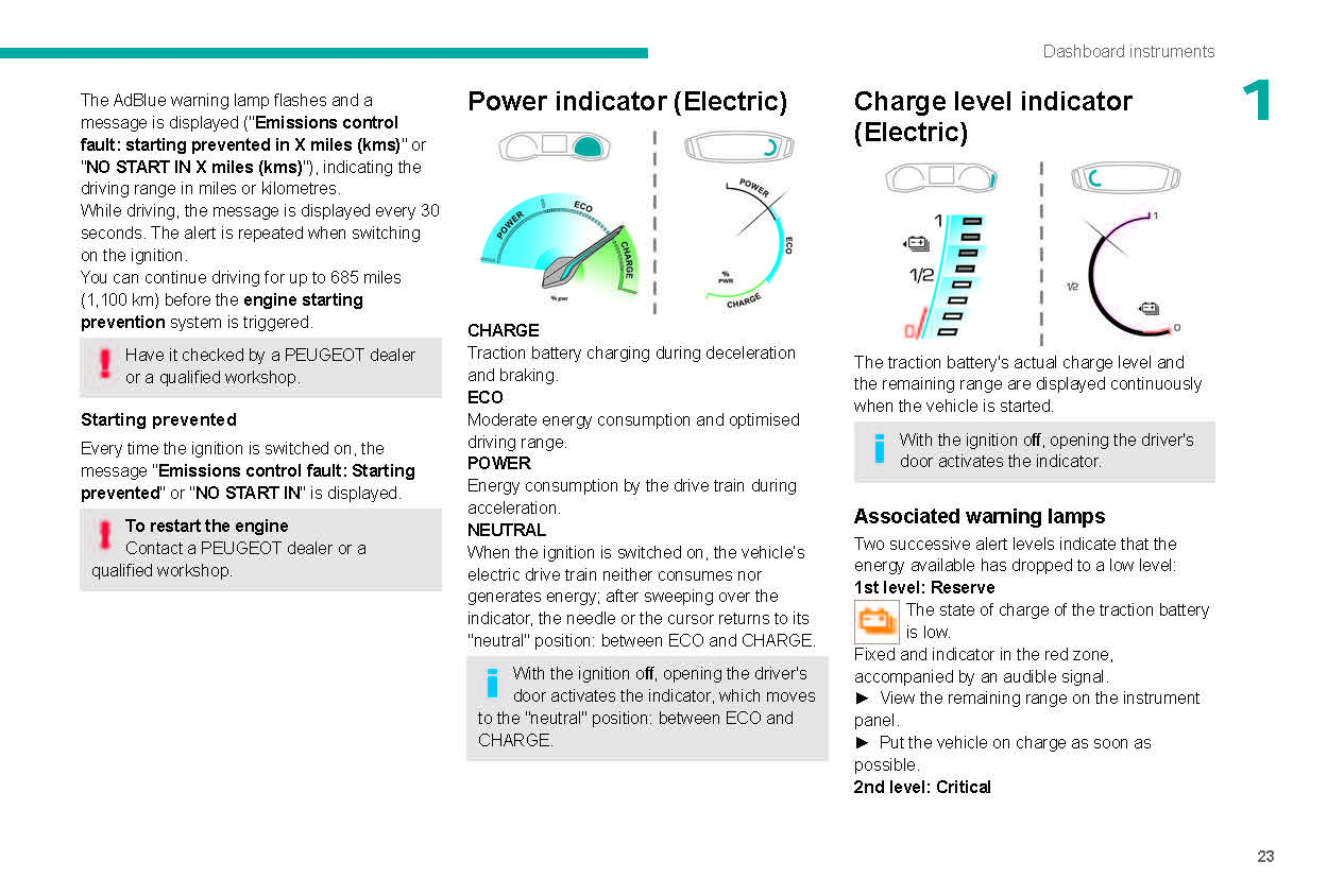 2021-2023 Peugeot 208/e-208 Owner's Manual | English