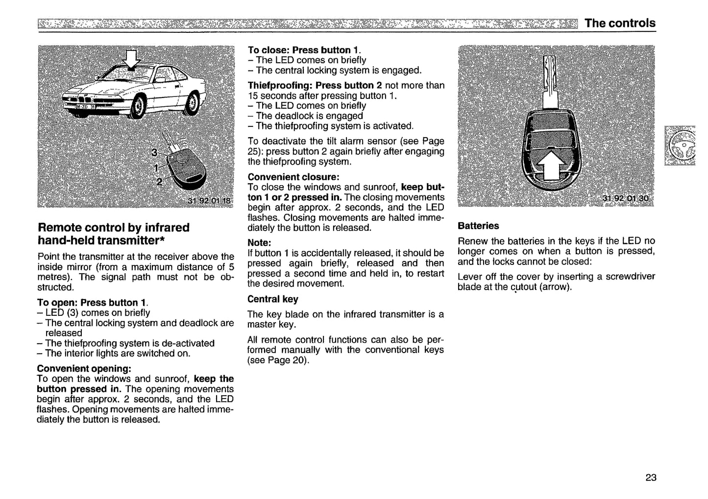 1993 BMW 8 Series Gebruikershandleiding | Engels