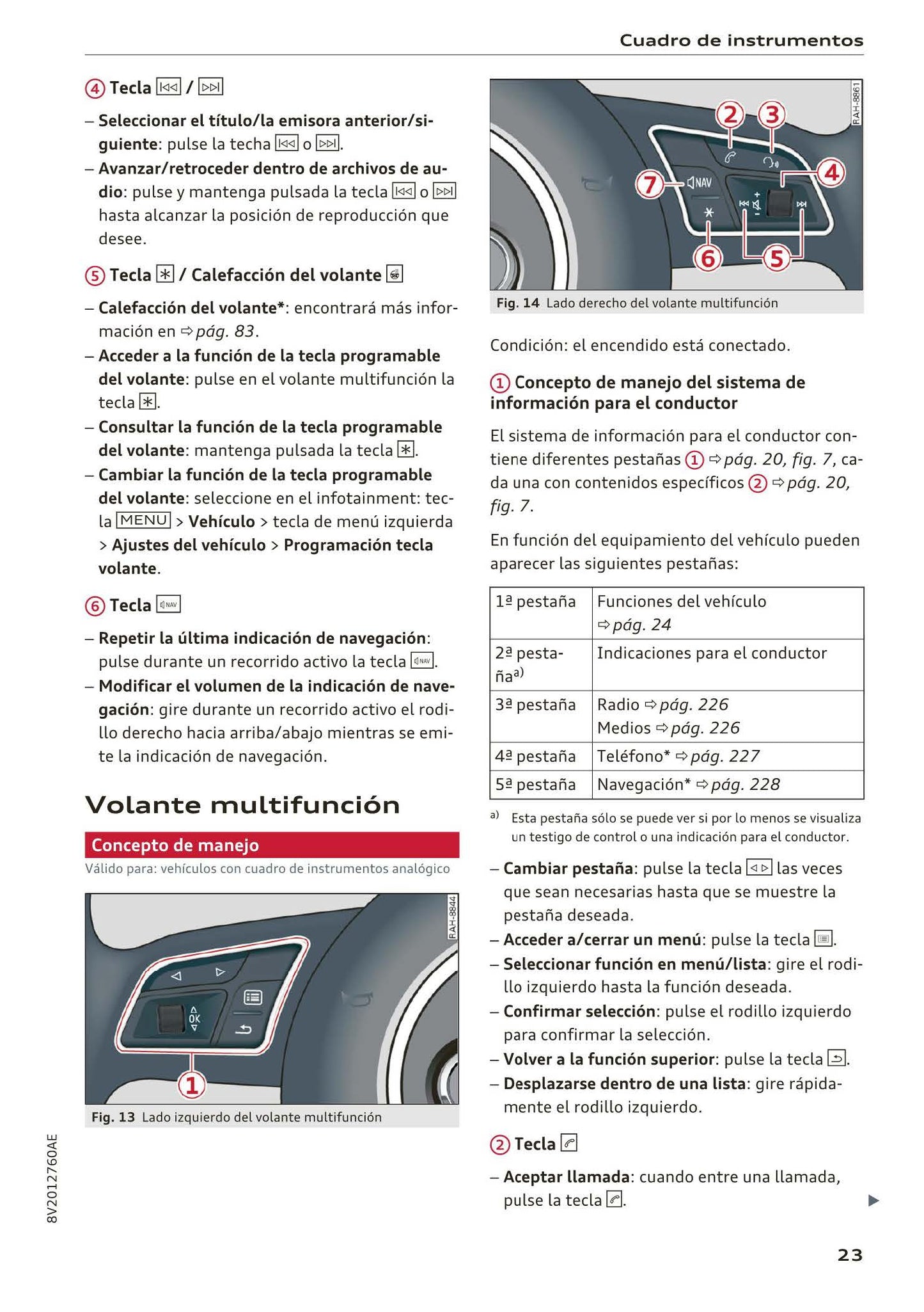 2016-2018 Audi A3 Bedienungsanleitung | Spanisch