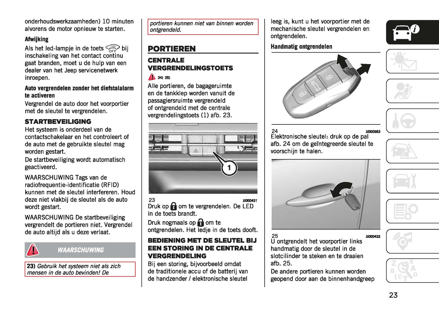 2023-2024 Jeep Avenger Owner's Manual | Dutch