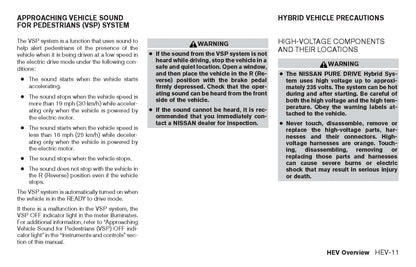 2017 Nissan Rogue Hybrid Owner's Manual | English