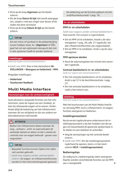 2018-2023 Audi Q3/Q3 Sportback/RS Q3/RS Q3 Sportback Owner's Manual | Dutch