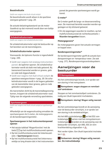 2018-2019 Audi A4/RS 4/S4 Owner's Manual | Dutch