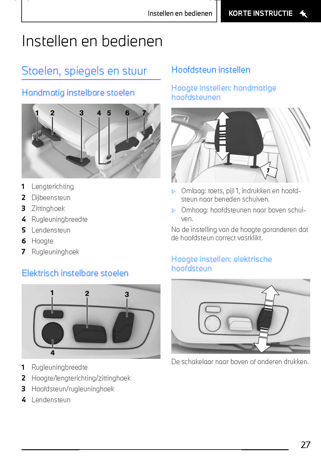 2022-2023 BMW i4/i4 Gran Coupé Owner's Manual | Dutch