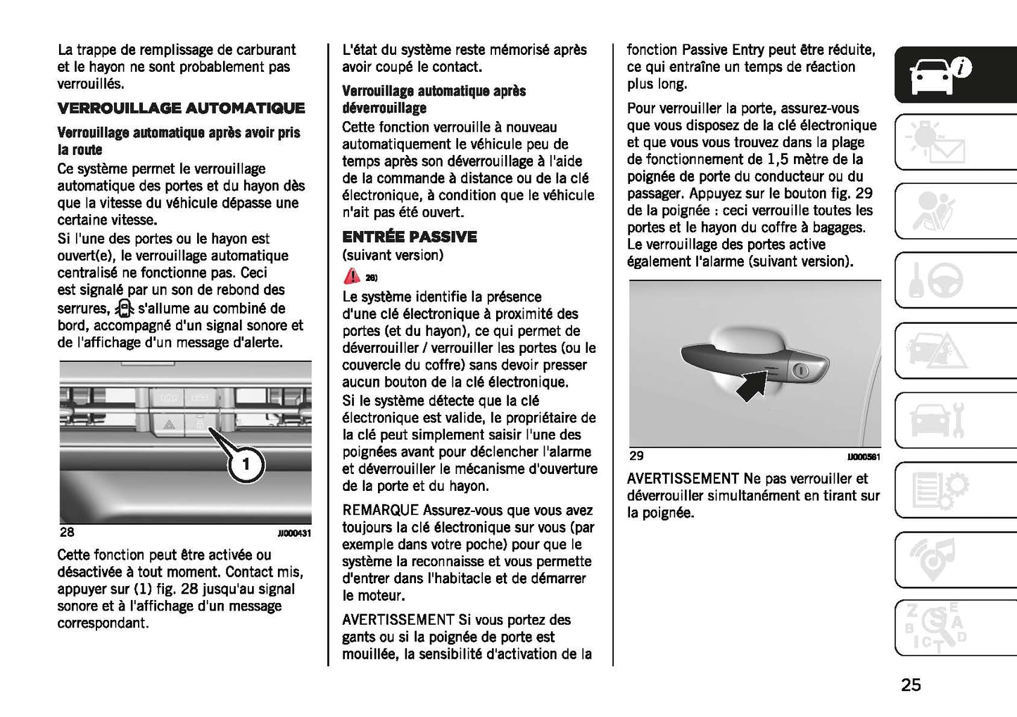 2022-2023 Jeep Avenger Bedienungsanleitung | Französisch