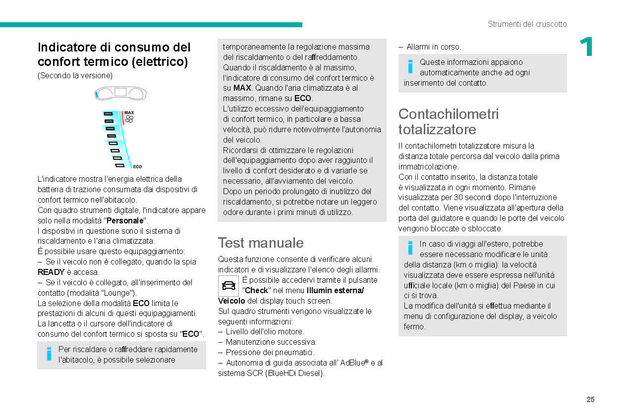 2021-2023 Peugeot 208/e-208 Bedienungsanleitung | Italienisch