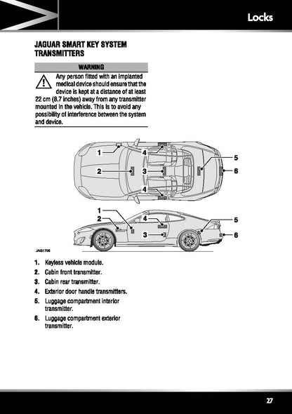 2012 Jaguar XK Bedienungsanleitung | Englisch