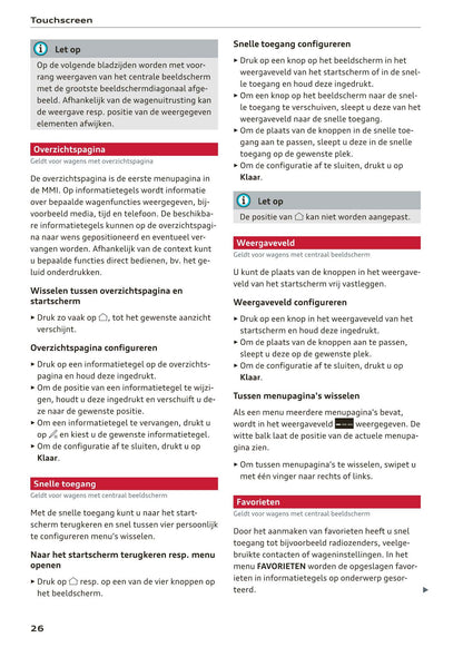 2018-2023 Audi Q3/Q3 Sportback/RS Q3/RS Q3 Sportback Owner's Manual | Dutch