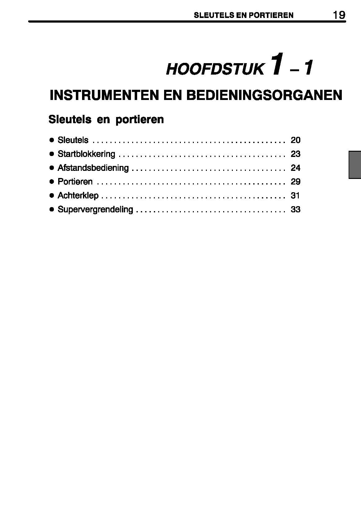 2004-2005 Lexus IS200/IS300 Bedienungsanleitung | Niederländisch