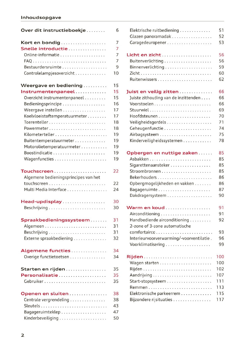 2020-2023 Audi A3 Bedienungsanleitung | Niederländisch