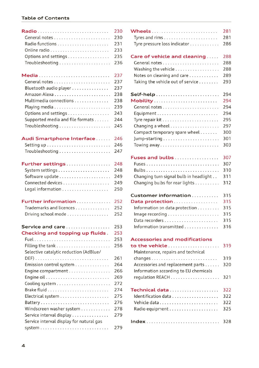 2020-2023 Audi A3 Manuel du propriétaire | Anglais