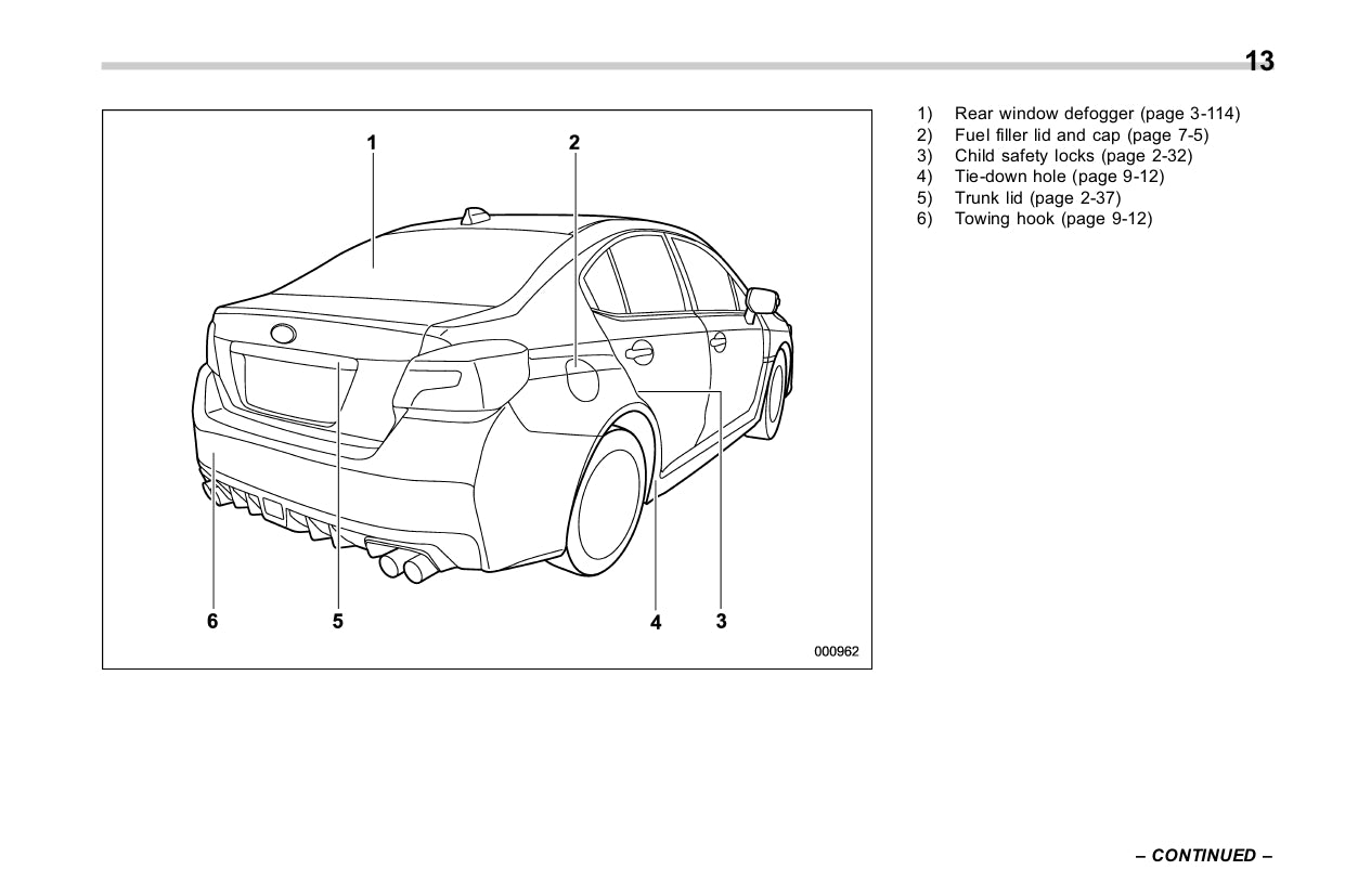 2017 Subaru WRX Owner's Manual | English