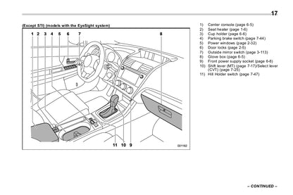 2017 Subaru WRX Bedienungsanleitung | Englisch