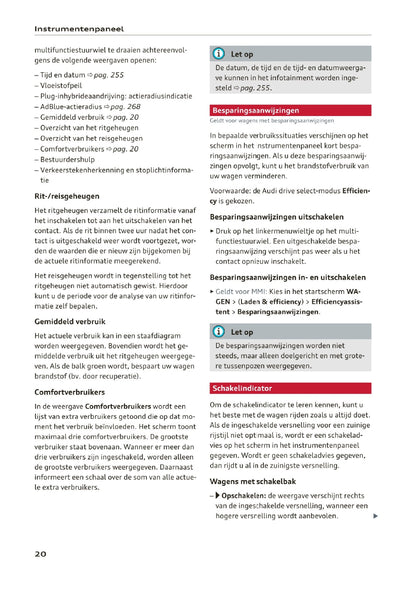 2020-2023 Audi A3 Owner's Manual | Dutch